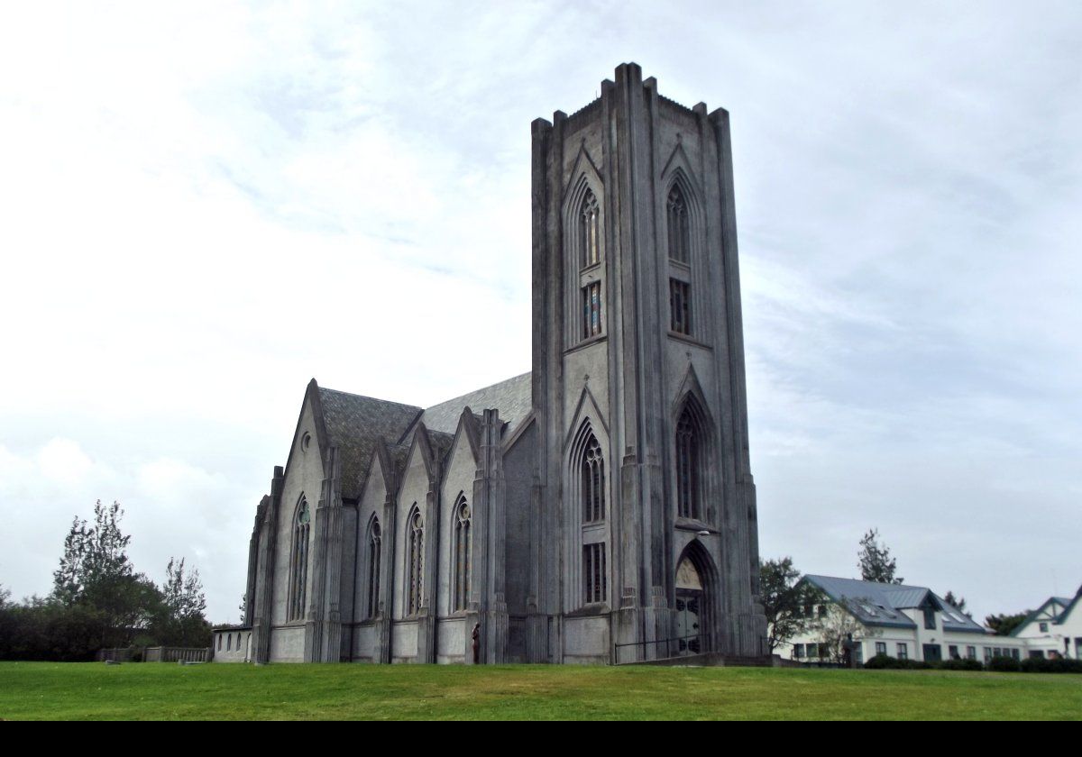 Landakotskirkja, or "Landakot's Church".  Consecrated in 1929, it is the Roman Catholic Cathedral in Iceland.