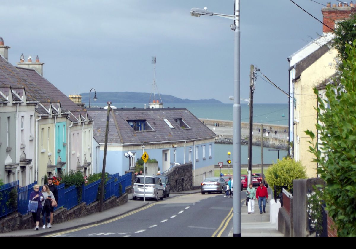 Looking down Abbey Street towards the harbor.