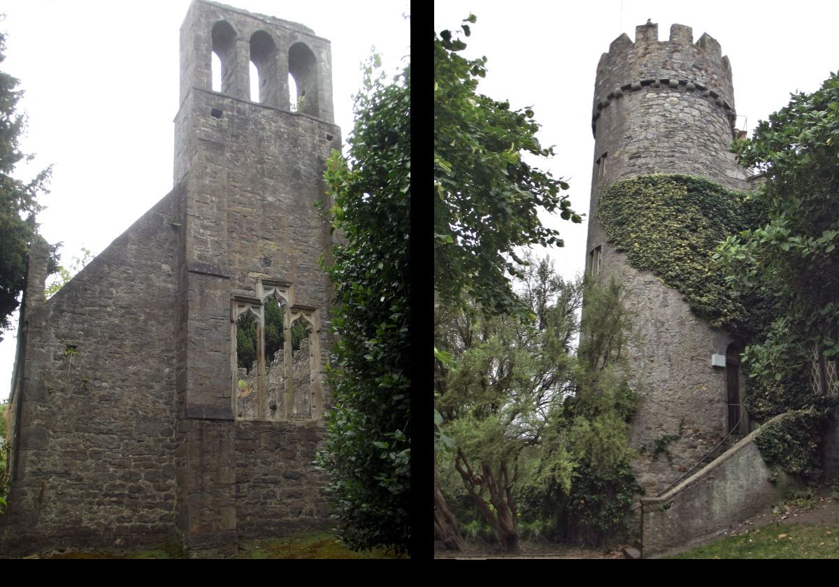 the ruins of Malahide Abbey, built in the 12th century adjacent to the pre-existing St Fenwe’s church.  In the early part of the fifteenth century, St Fenwe’s was replaced by the Abbey.