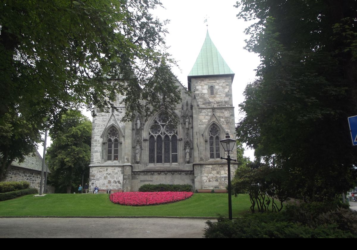 Originally built in the Romanesque style, bishop Arne had it rebuilt in the Gothic style in 1272, following a fire that caused major damage.