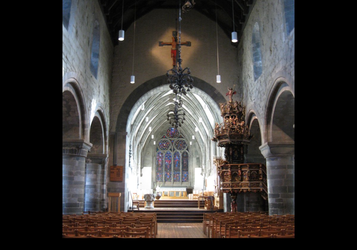The interior of Stavanger Cathedral.