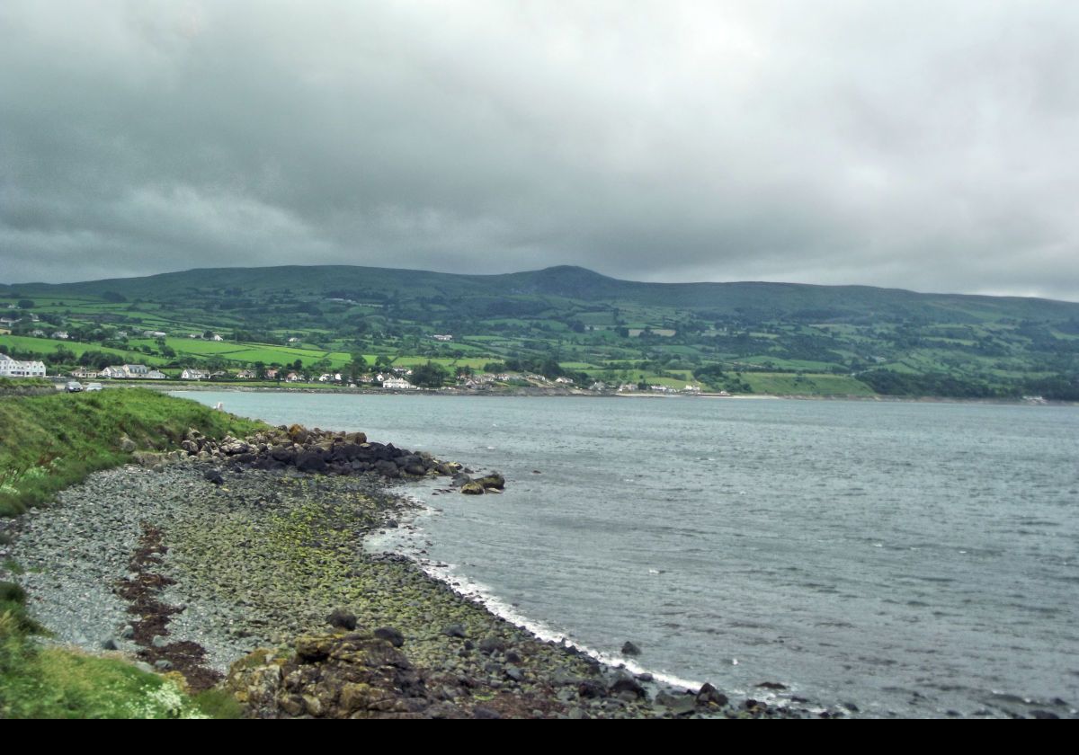 From the same spot as the last picture, but looking a little further west at the hills of County Antrim.