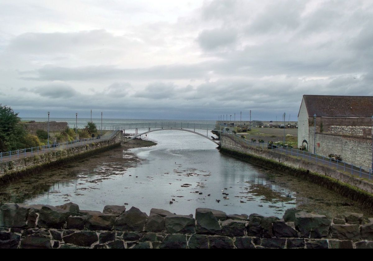 The footbridge over the Grenarin River in Glenarm.