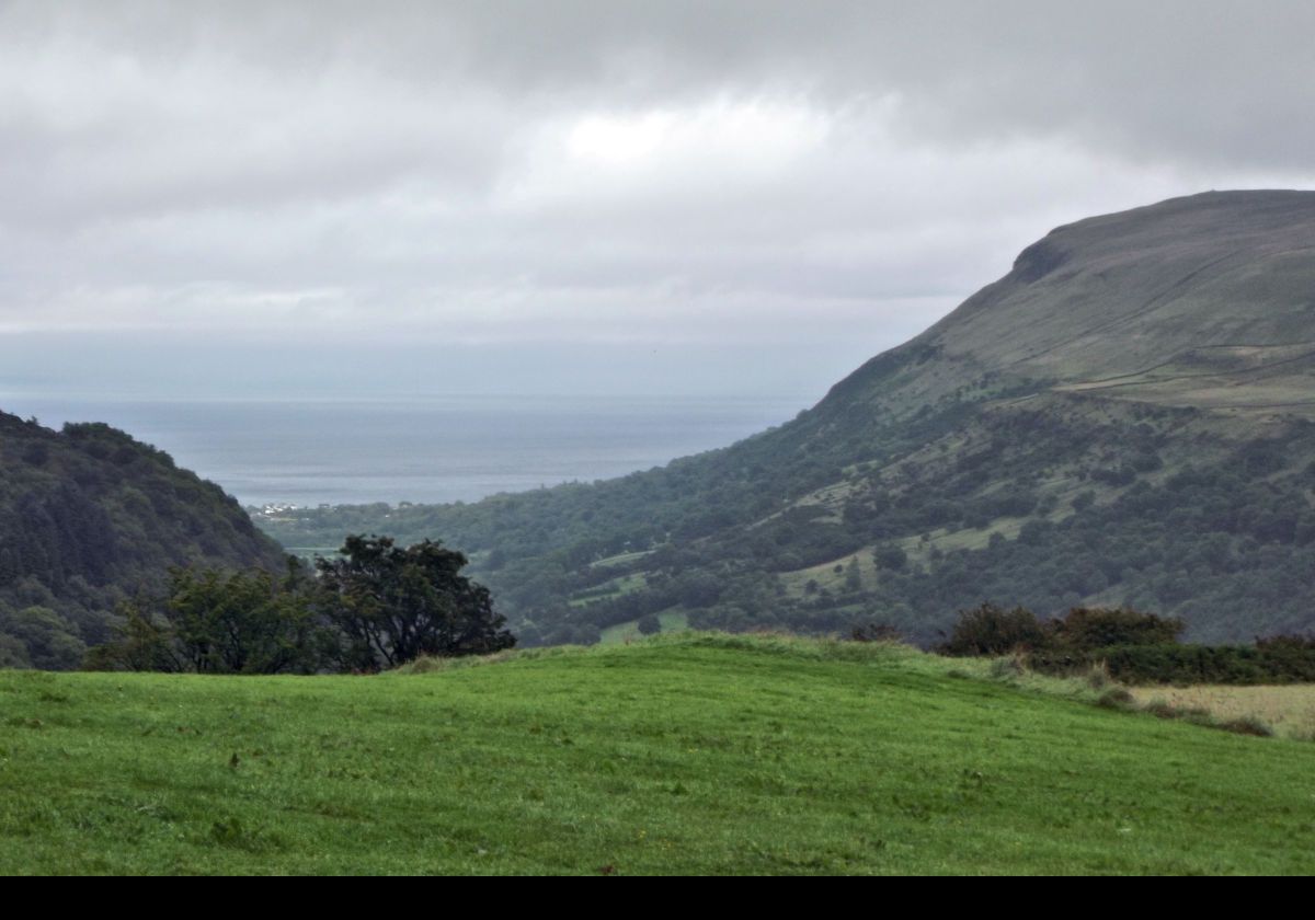 Heading inland into Glenariff, the largest of the Glens of Antrim.