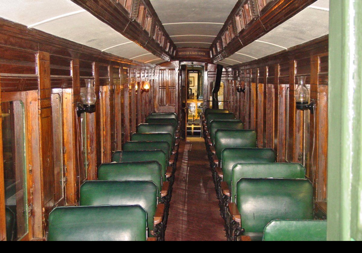 The next few pictures show the interiors of some of the passengers cars that are on display.