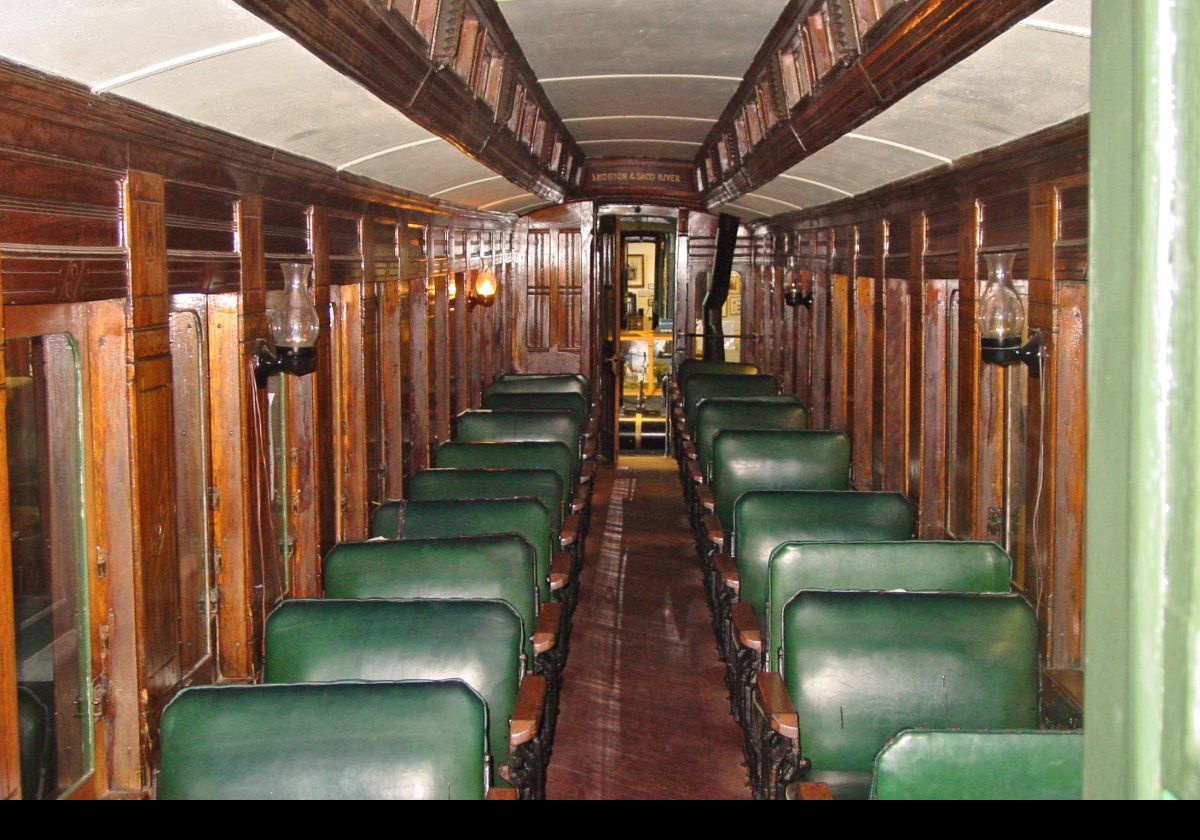 The next few pictures show the interiors of some of the passengers cars that are on display.  