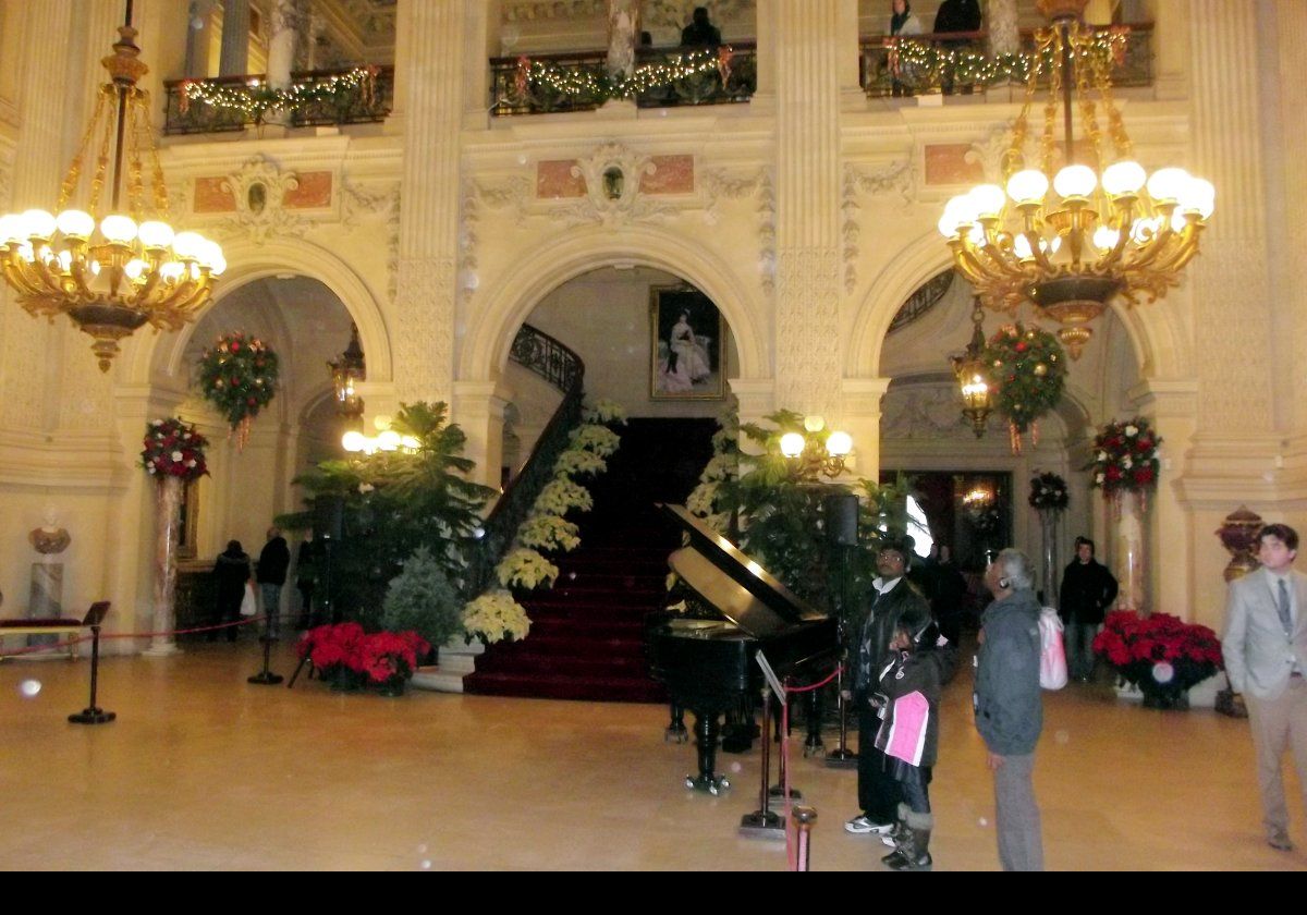 Another view of the Grand Staircase and the grand piano.