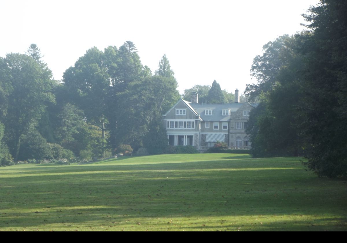 Looking across the Great Lawn to the back of the mansion.