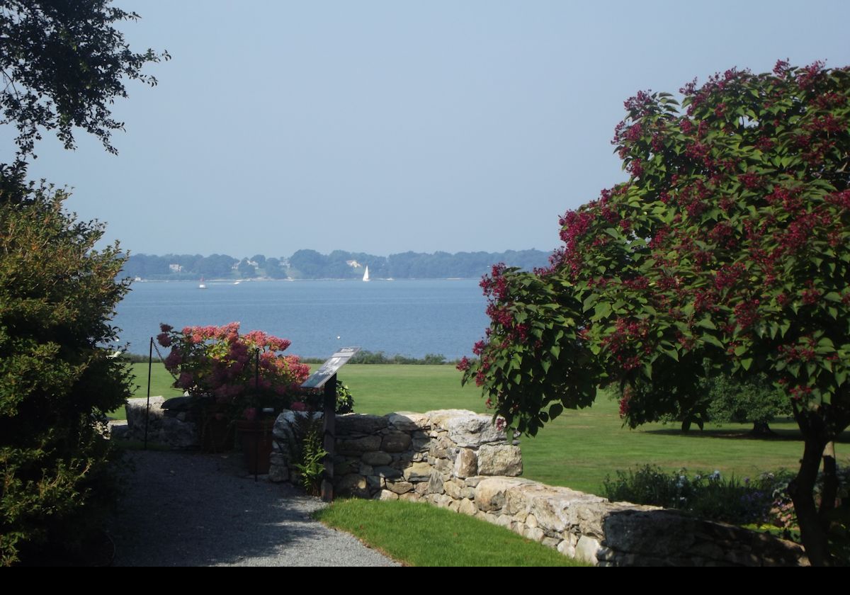 Narragansett Bay from the side of the house. 