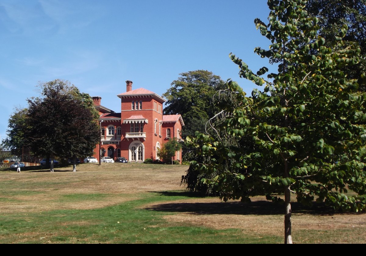 When it was built, the house was the largest house in Newport!  Its asymmetry is typical of the Italian Villa style.  Luckily, it has remained in good condition with little in the way of modifications.  