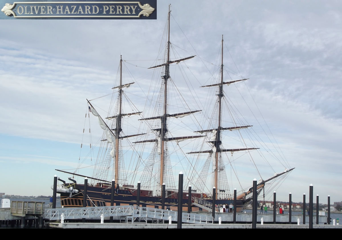 The Oliver Hazard Parry is a three-masted square-rigged tall ship.  She is named after the Rhode Island naval hero of the War of 1812.  