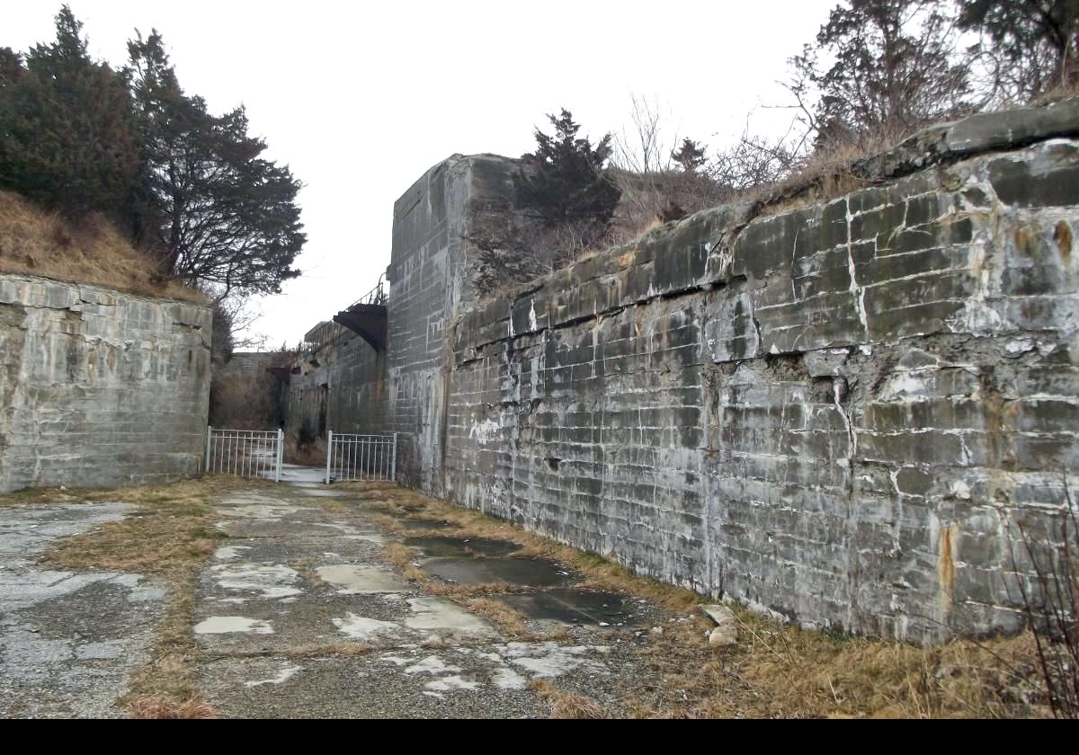 Part of what is left of Fort Wetherill