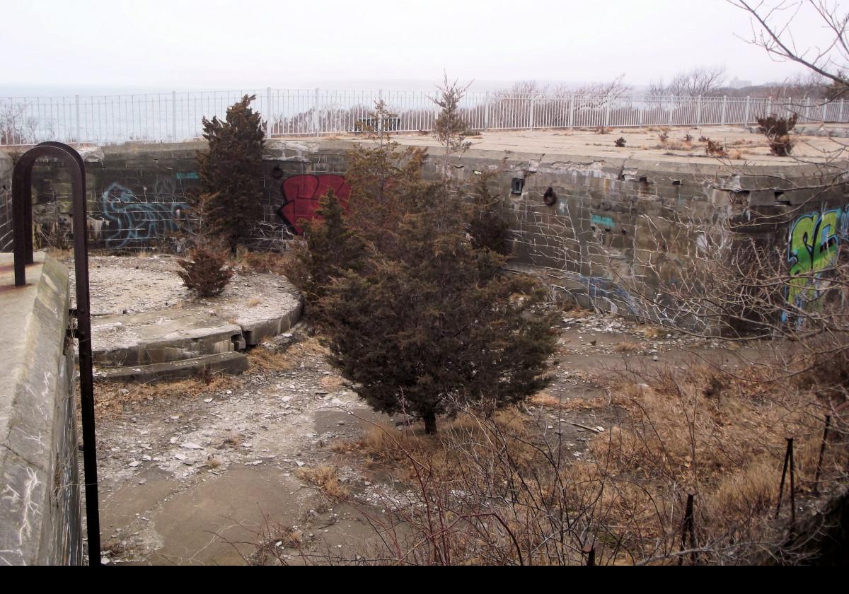 We found that it is possible to climb up onto the ruins, though hard going in places. Here are some pictures of what we found.