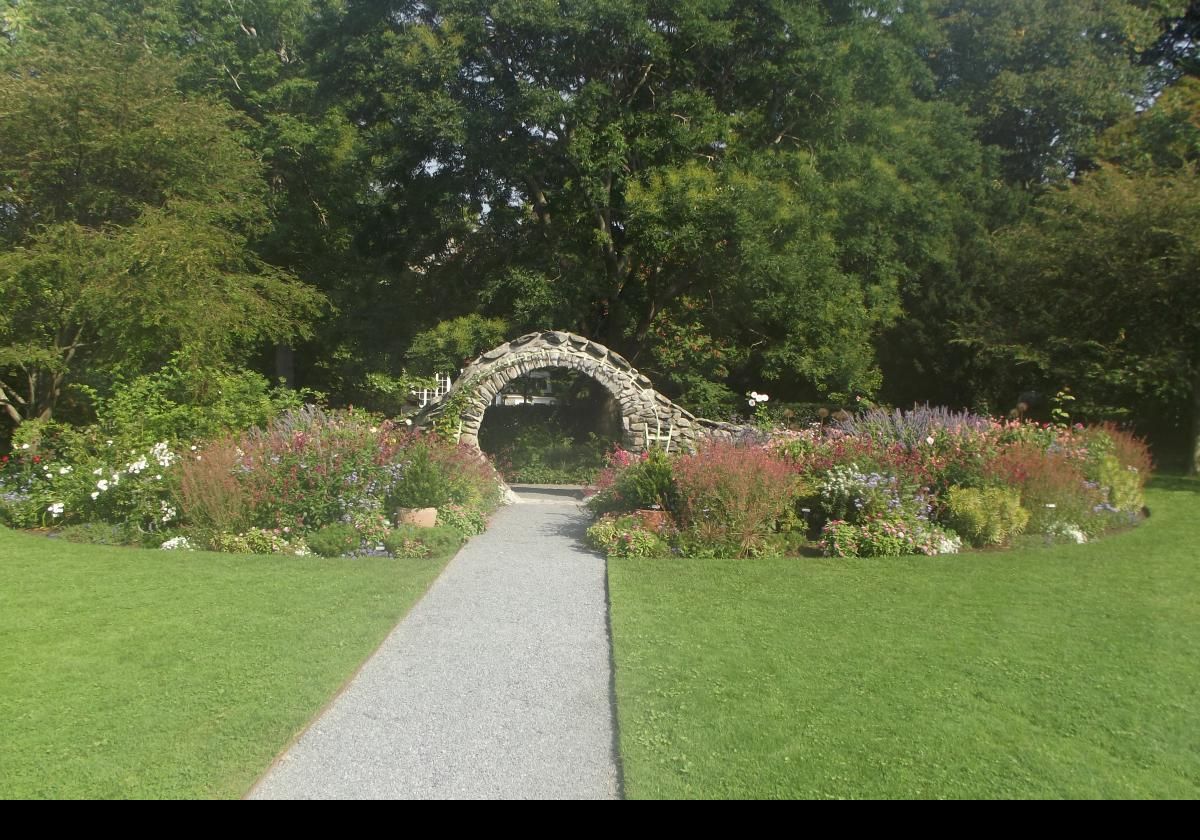 The Moon Gate entrance to the estate.