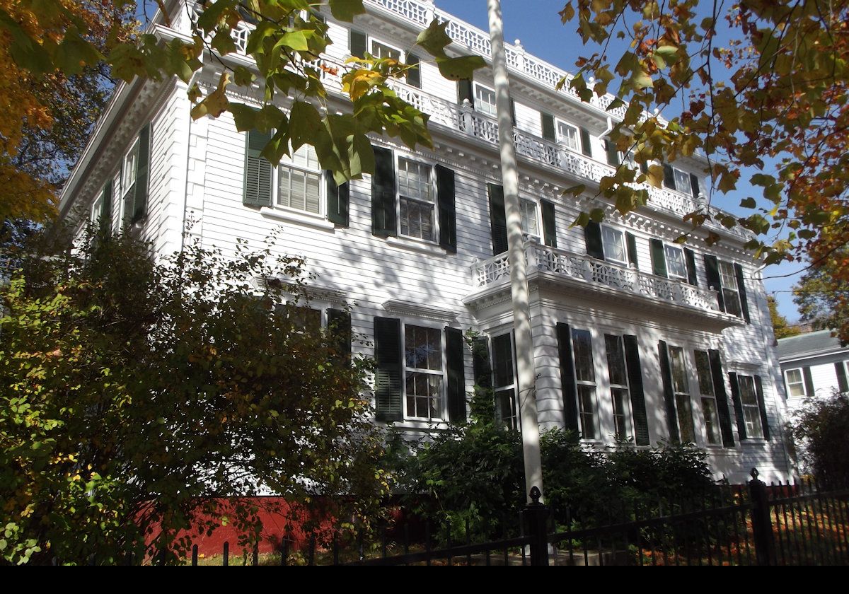 Designed by Russell Warren and built for George DeWolf in 1810, Linden Place is a Georgian mansion at 500 Hope Street. Currently open to the public for tours run by the Friends of Linden Place.