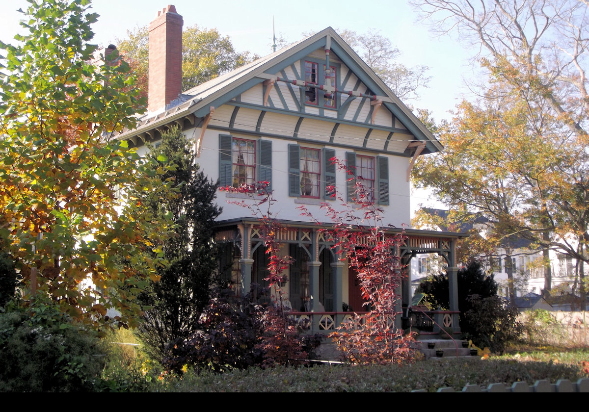 Built for William H. DeWolf around 1830, 291 High Street was bought by Ramon Guiteras around 1887 who converted the original Greek Revival house into the Eastlake style.