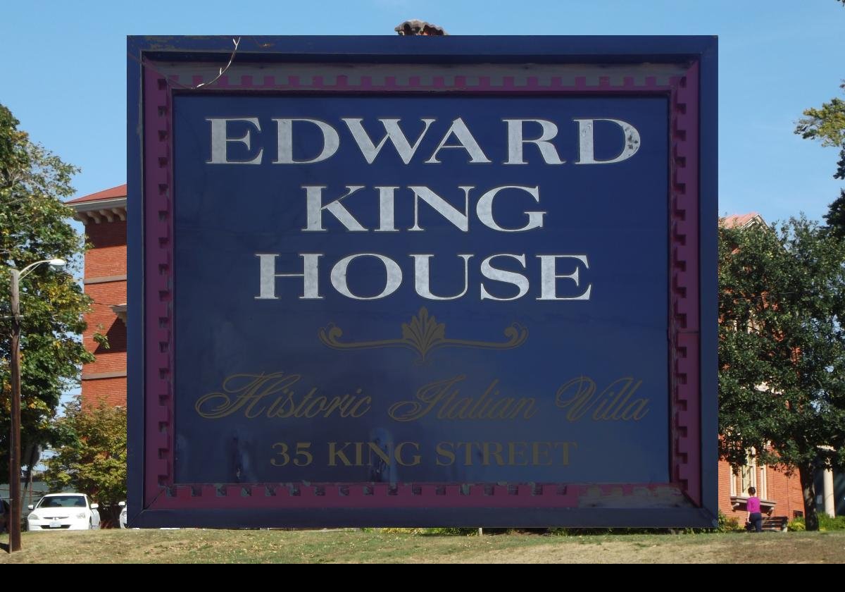 Built between 1845 & 1847, the noted architect Richard Upjohn designed the house in the Italian Villa style for Edward King. King made his money in the China trade, and was, at the time, the largest landowner in Newport.