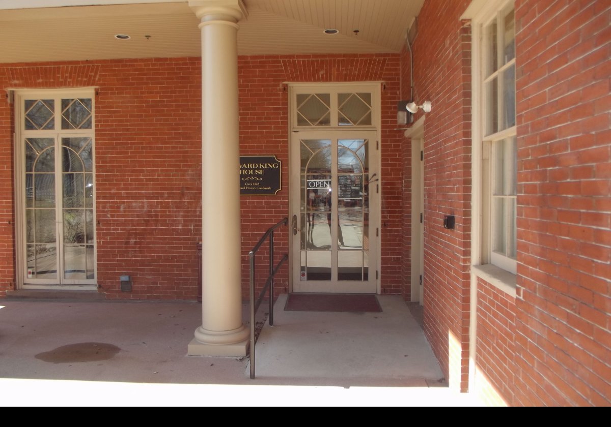 The entrance to the Senior Center.