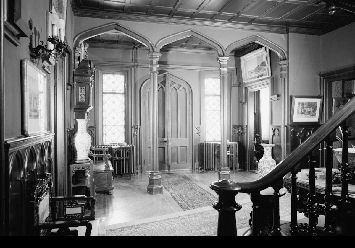 The main entrance to the house as it appeared in 1969.