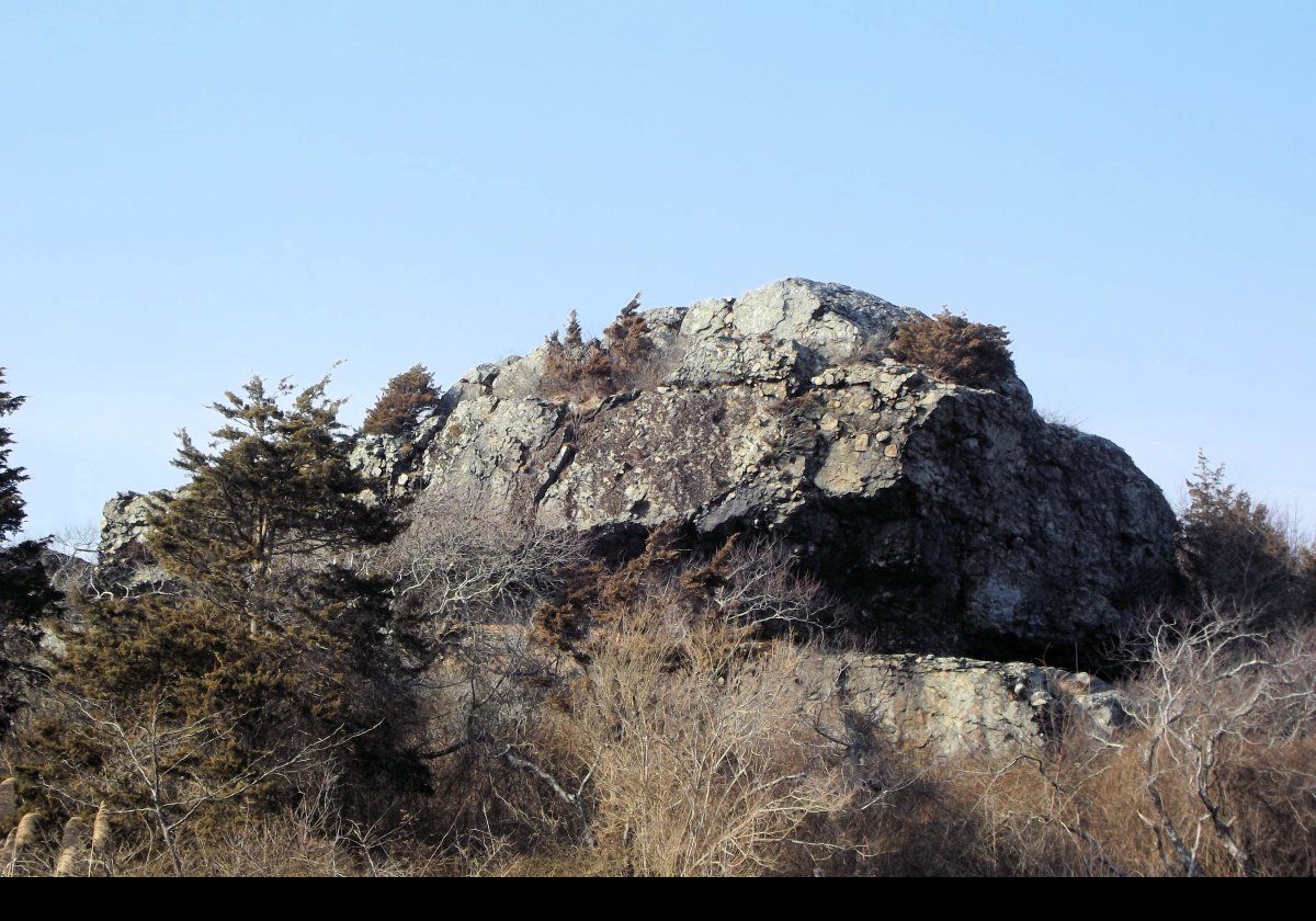 Hanging Rock in Middletown, Rhode Island.