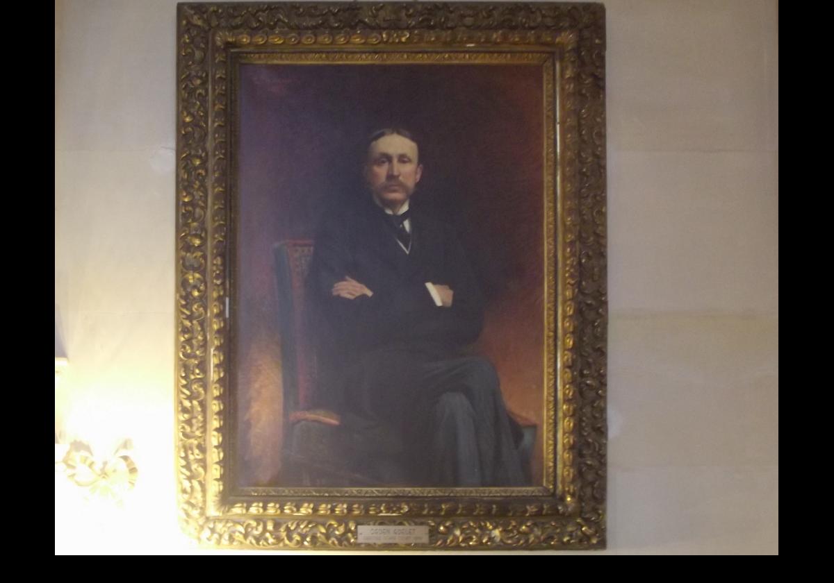 A portrait of Ogden Goelet, who built Ochre Court. He is the brother of the rather better known New York businessman Robert Goelet.