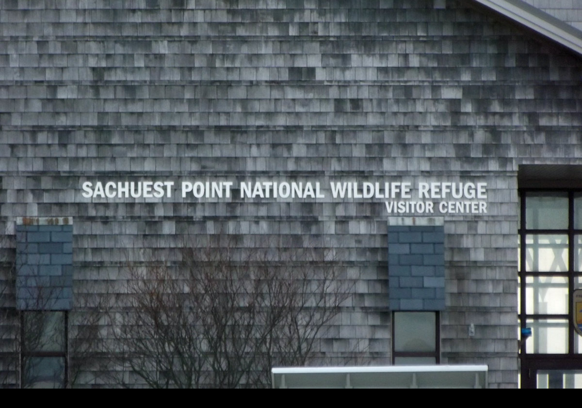 As the sign says, this is the Visitors Center for the Sachuest Point National Wildlife Refuge.