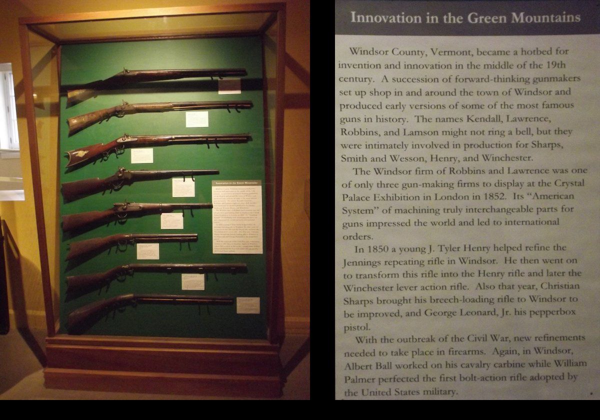 Gunmaking innovation in Vermont in the 19th century.