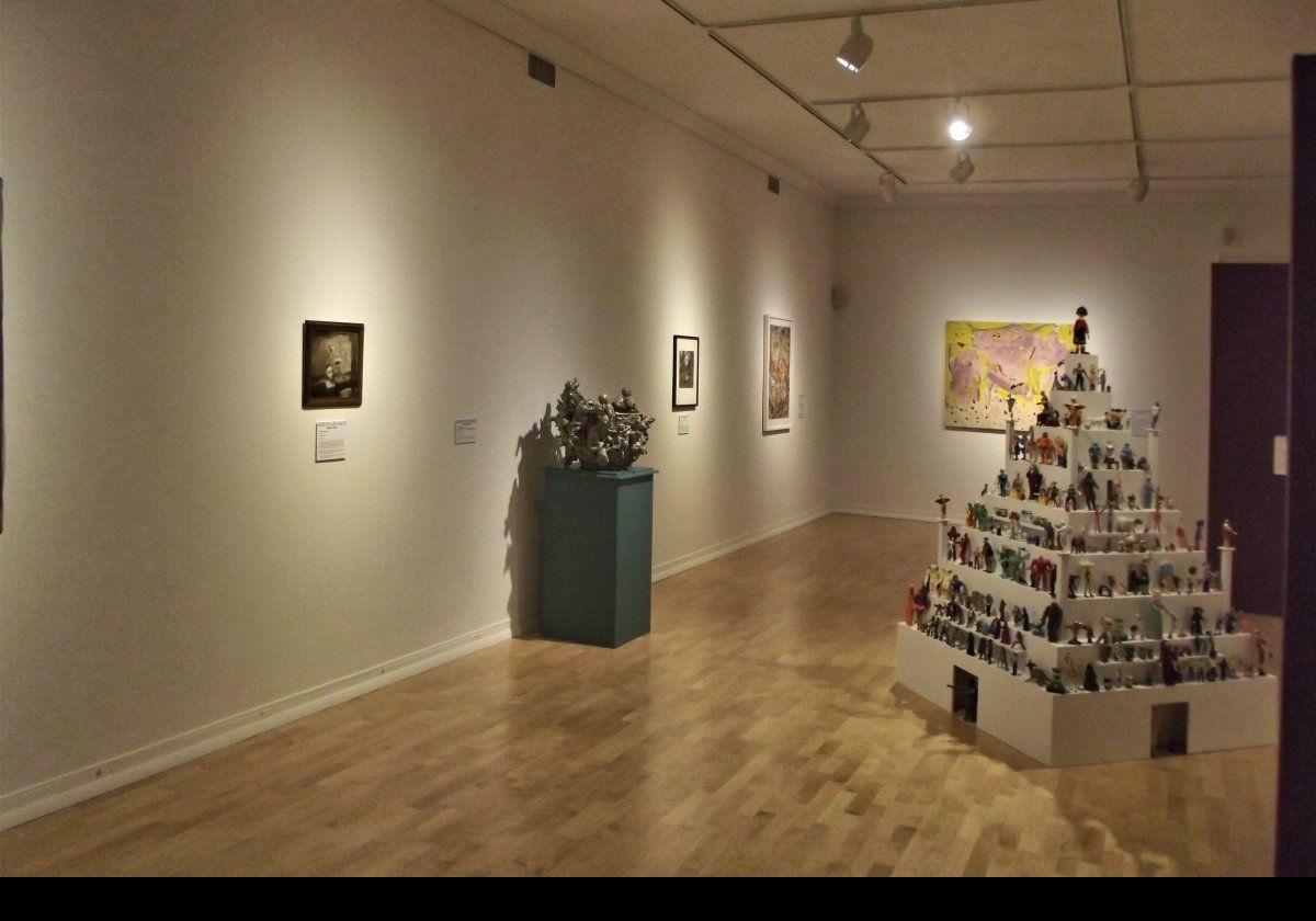 View of one of the galleries.  Click the image to see details of the two main exhibits.
