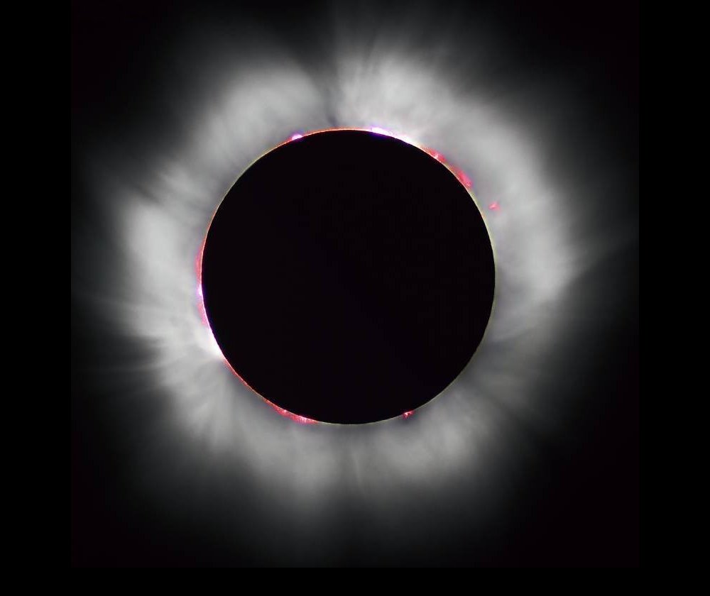 The solar corona becomes visible easily during a total solar eclipse.     © Luc Viatour Click Image For Credit