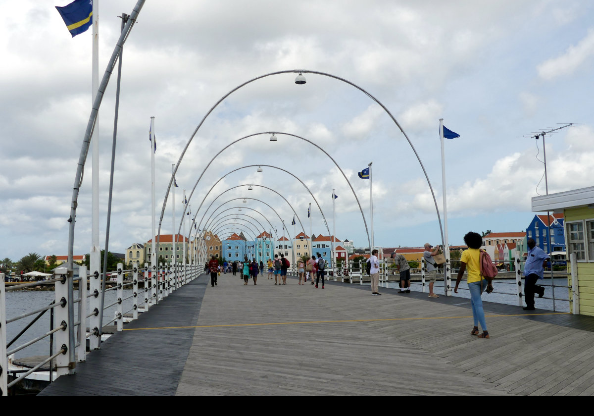  Looking across the Queen Emma Bridge from the east side of St Anna Bay to the west.