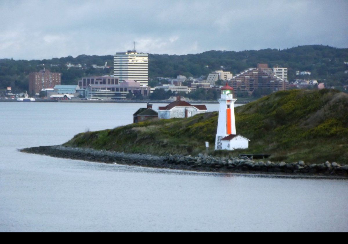 The first lighthouse was built here in 1876.  This was replaced by a new structure in 1903 which was destroyed in a fire in 1916. 