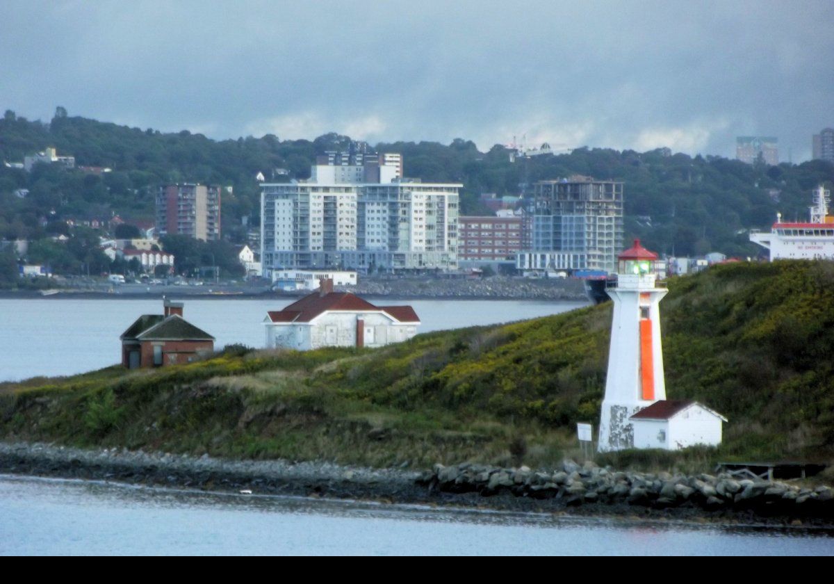 Construction  of the current lighthouse began in 1917, and it was lit in 1919.  Note the keeper's cottage that remains standing.