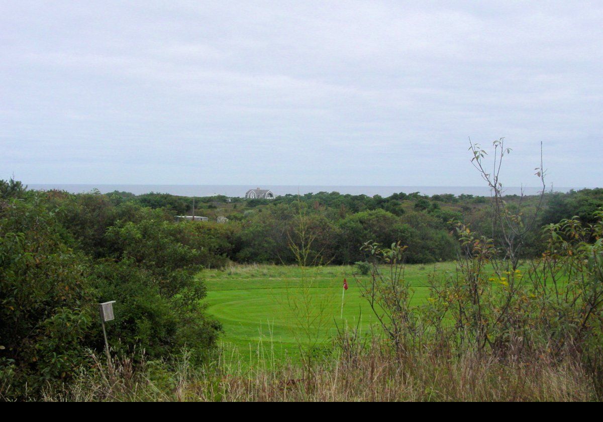 View inland from the lighthouse.