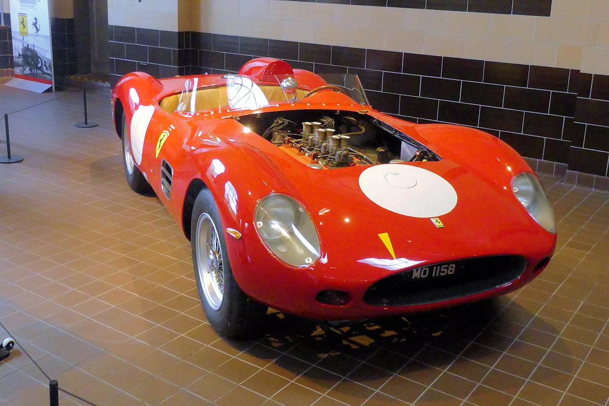 Ferrari 250 Testarossa.  Click the image for more informatiom about the car and its date.