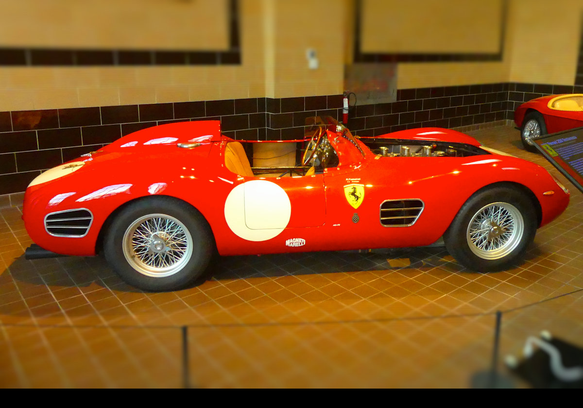 Ferrari 250 Testarossa.  Click the image for more informatiom about the car and its date.