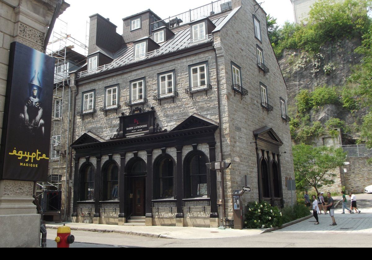 Offices of the lawyers Baron Lafreniere on the Rue Saint Pierre.  Beautiful building.