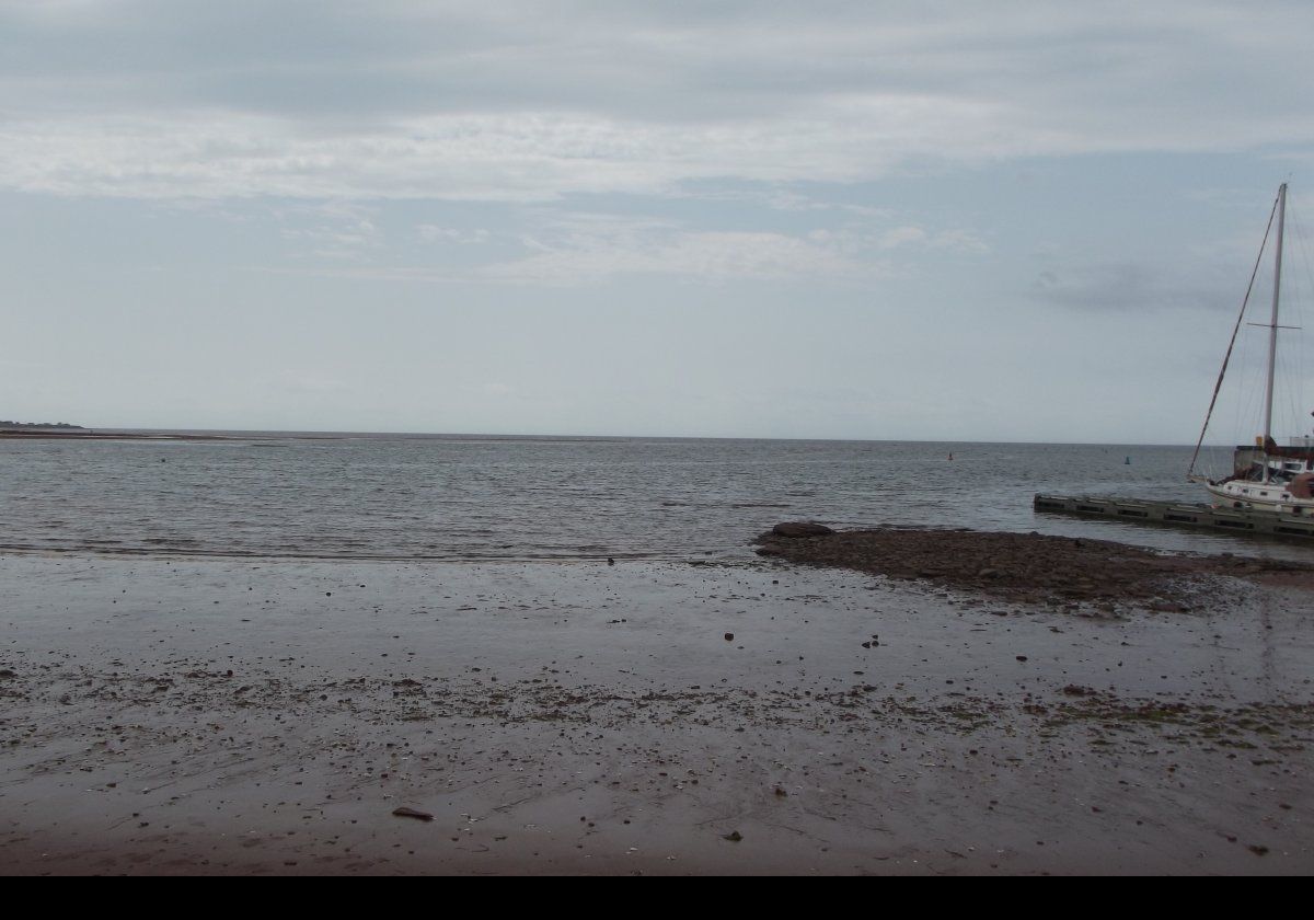 Looking out to sea.