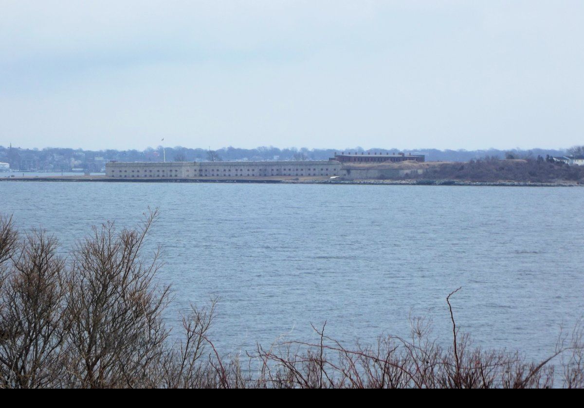 Looking across to Fort Adams in Newport from Jamestown.